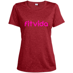 FITVIDA LST360 Sport-Tek Ladies' Heather Dri-Fit Moisture-Wicking T-Shirt