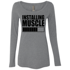 Installing Muscle NL6731 Next Level Ladies' Triblend LS Scoop