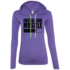 Installing Muscle 887L Anvil Ladies' LS T-Shirt Hoodie