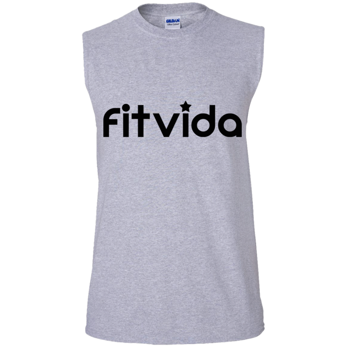 FITVIDA G270 Gildan Men's Ultra Cotton Sleeveless T-Shirt