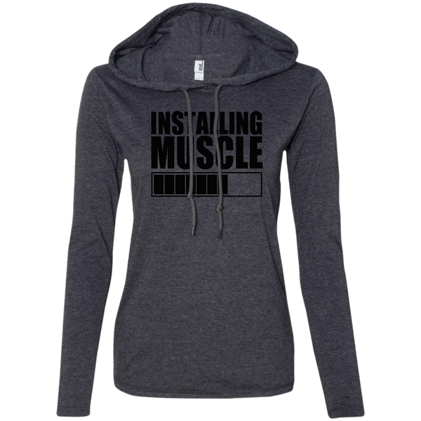 Installing Muscle 887L Anvil Ladies' LS T-Shirt Hoodie