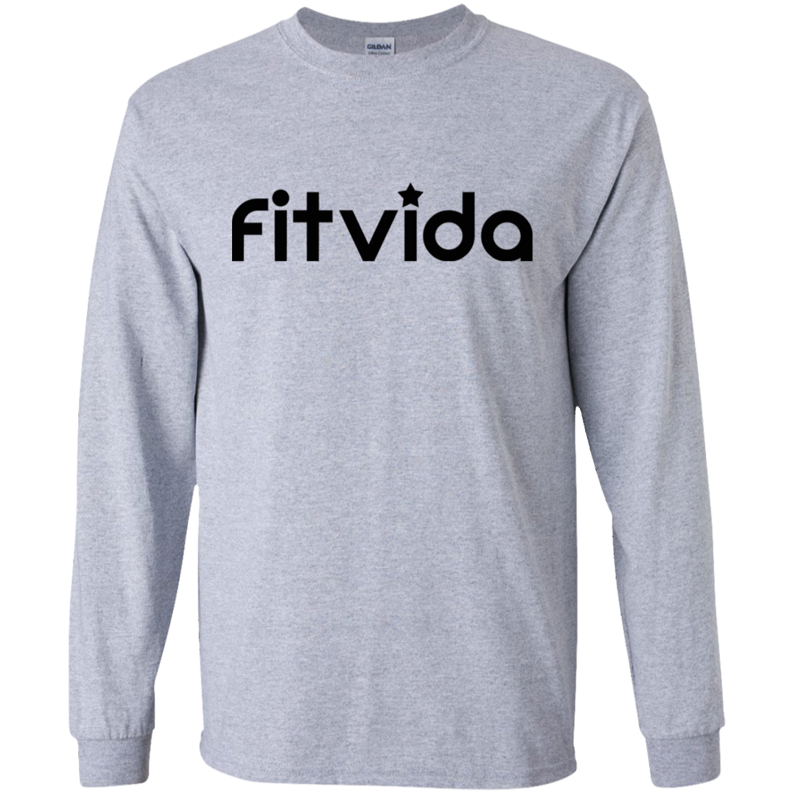 FITVIDA G240 Gildan LS Ultra Cotton T-Shirt