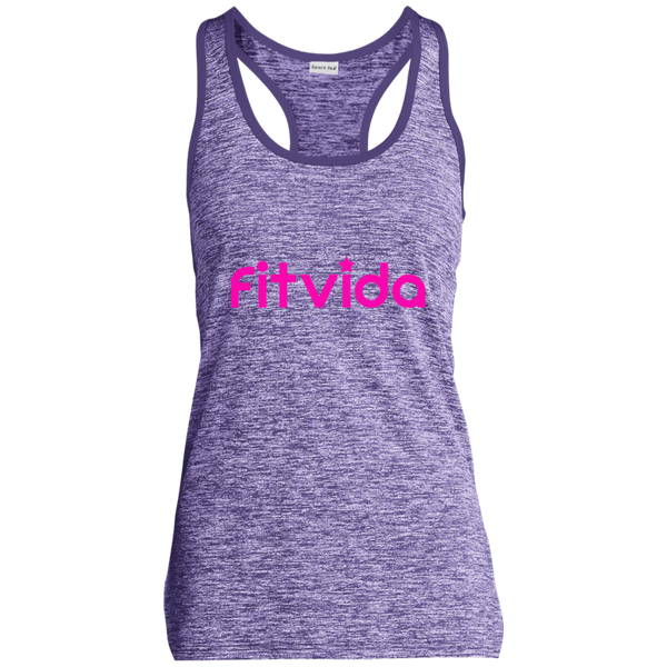 FITVIDA LST396 Sport-Tek Ladies' Moisture Wicking Electric Heather Racerback Tank