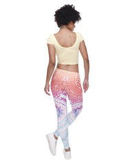 Women's 3d Aztec Ombre Leggings, Yoga pants, abstract design bottoms